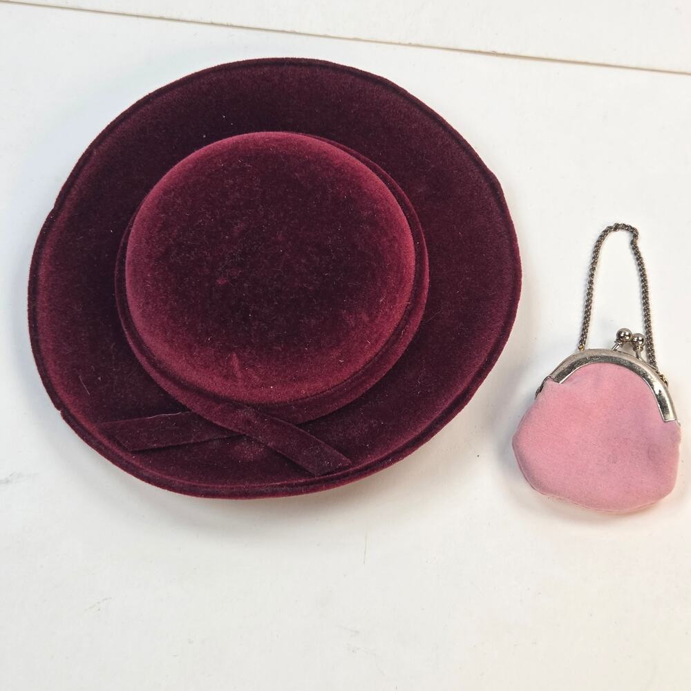 Pleasant Company American Girl Samantha Meet Accessories Velvet Hat Purse